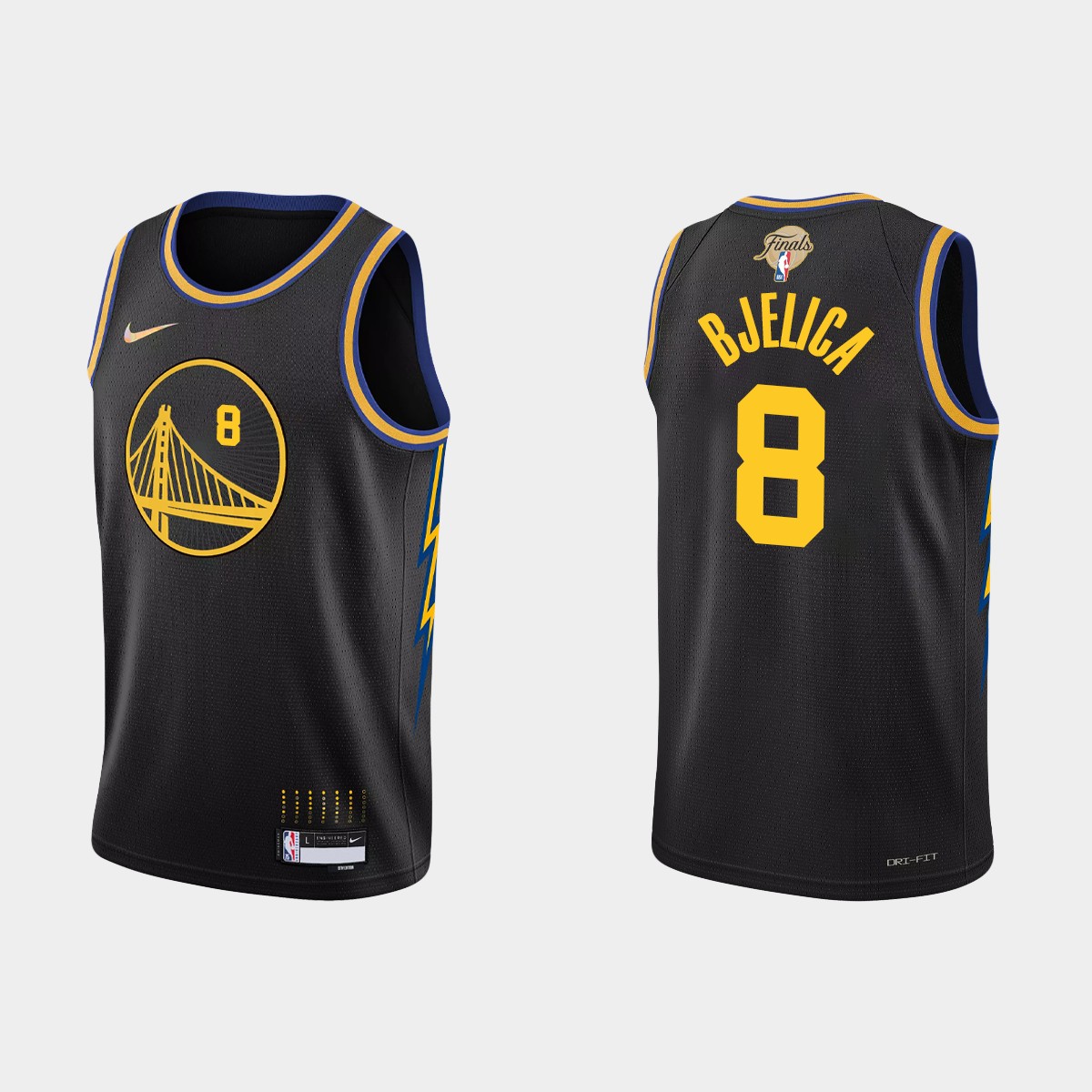 Men Golden State Warriors Black 2022 NBA Finals Nemanja Bjelica City ...