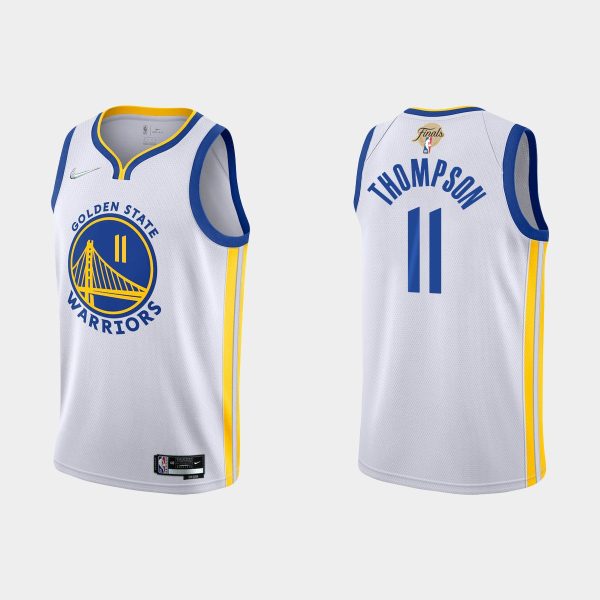 Men Golden State Warriors White 2022 NBA Finals Klay Thompson Association Jersey