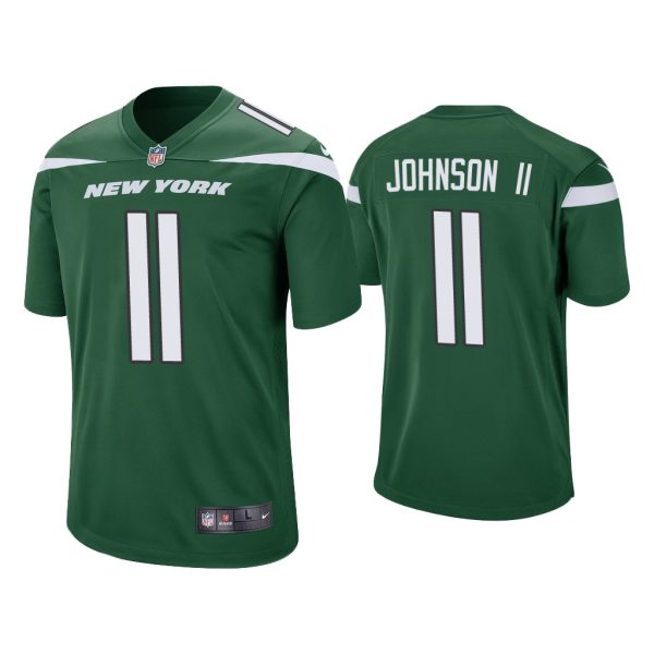 Men Jermaine Johnson II New York Jets Green 2022 NFL Draft Game Jersey