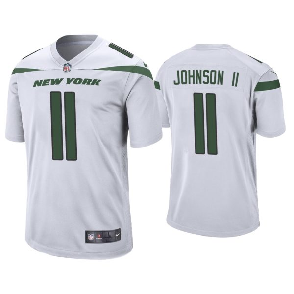 Men Jermaine Johnson II New York Jets White 2022 NFL Draft Game Jersey