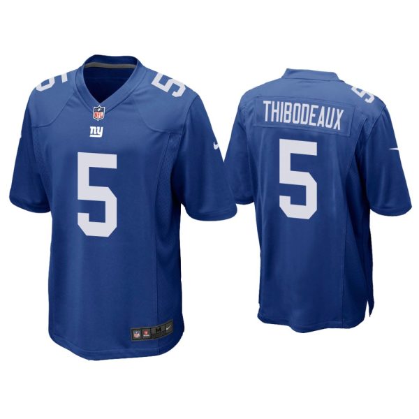 Men Kayvon Thibodeaux New York Giants Royal 2022 NFL Draft Game Jersey