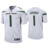 Men Sauce Gardner New York Jets White 2022 NFL Draft Game Jersey