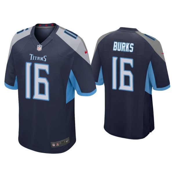 Men Treylon Burks Tennessee Titans Navy 2022 NFL Draft Game Jersey