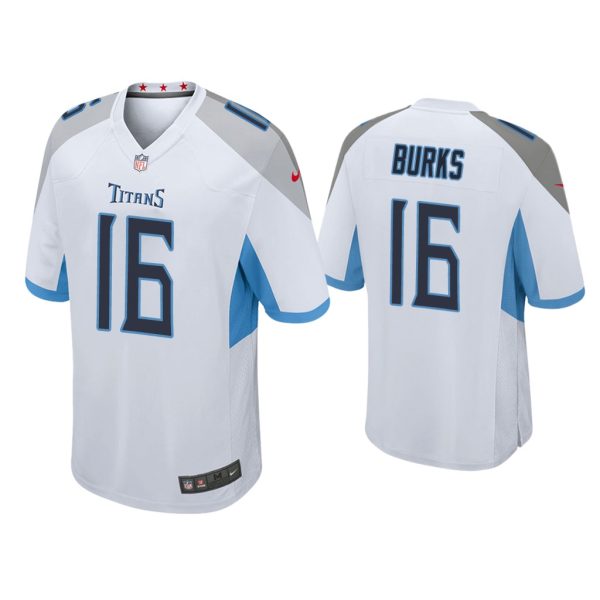 Men Treylon Burks Tennessee Titans White 2022 NFL Draft Game Jersey