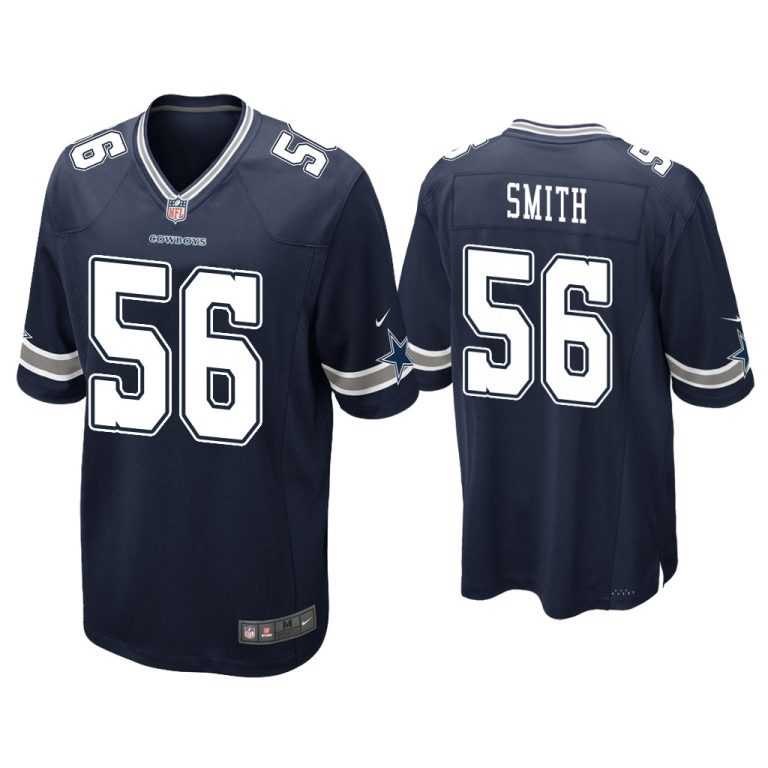 Men Tyler Smith Dallas Cowboys Navy 2022 NFL Draft Game Jersey