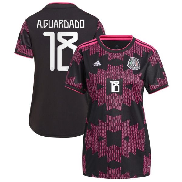 Andres Guardado Mexico National Team Women 2021 Rosa Mexicano Replica Jersey - Black