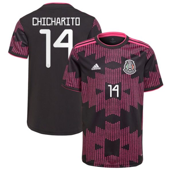 Chicharito Mexico National Team 2021 Rosa Mexicano Replica Jersey - Black