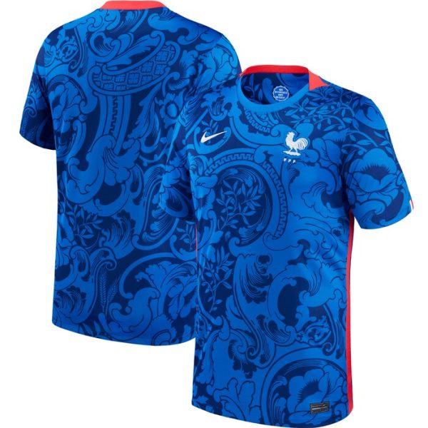 France Women National Team Youth 2022/23 Home Replica Blank Jersey - Blue
