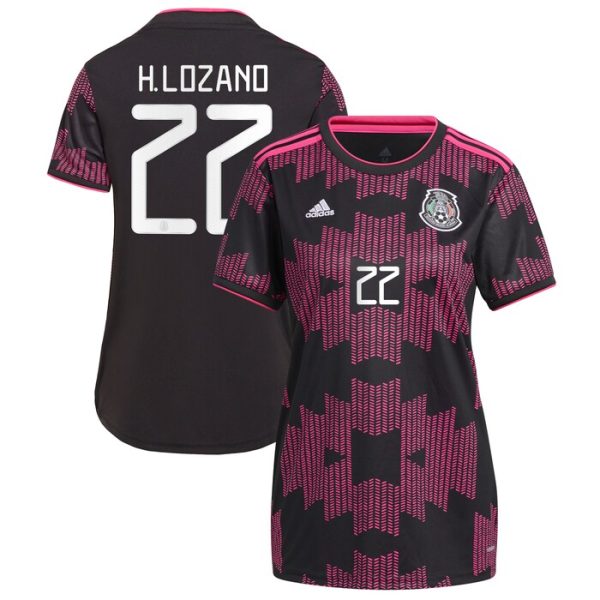 Hirving Lozano Mexico National Team Women 2021 Rosa Mexicano Replica Jersey - Black