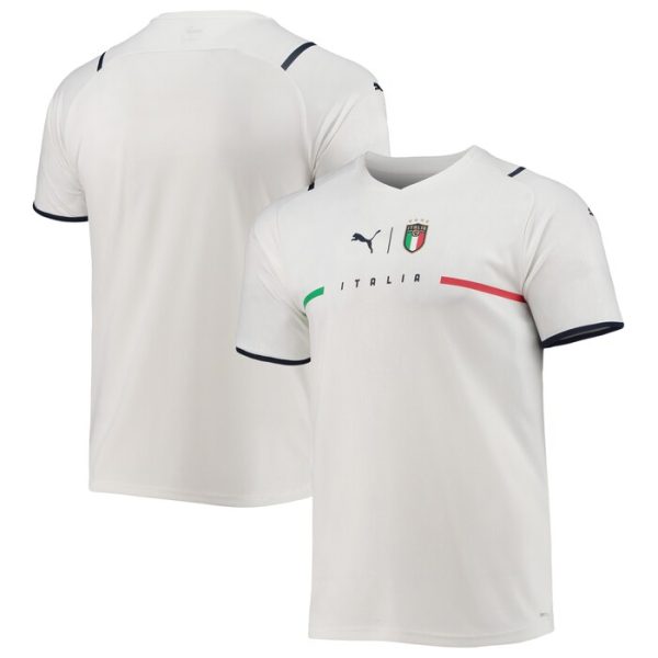 Italy National Team 2021/22 Away Replica Jersey - White/Navy