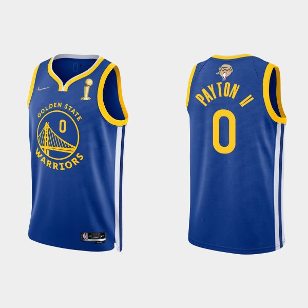 Men 2022 NBA Finals Champions Gary Payton II #0 Royal Icon Royal Jersey