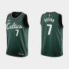 Men Boston Celtics #7 Jaylen Brown 2022-23 City Edition Green Jersey