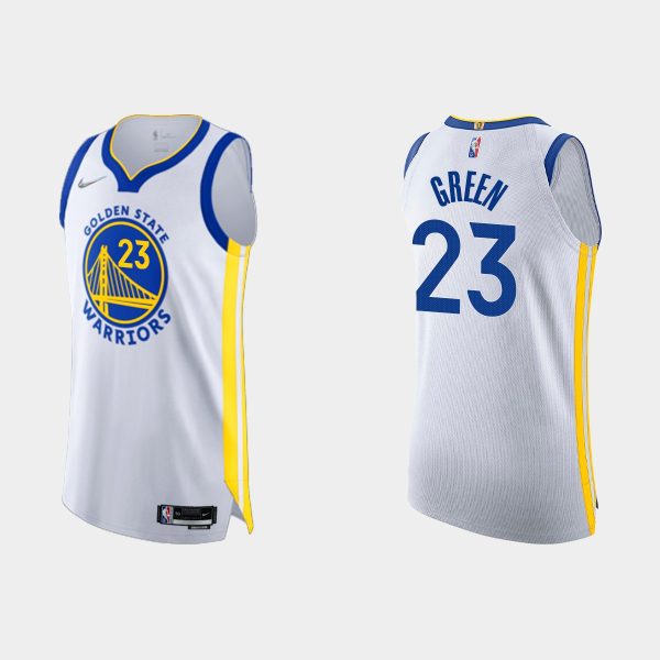 Men Golden State Warriors Draymond Green #23 2021/22 75th Anniversary Association White Jersey