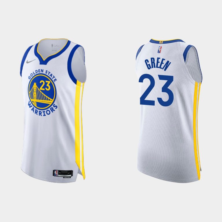 Men Golden State Warriors Draymond Green #23 2021/22 75th Anniversary Association White Jersey