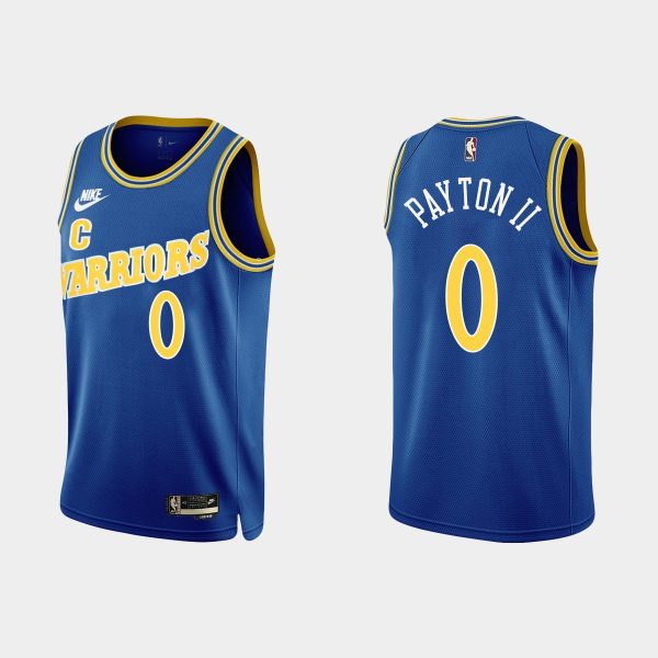 Men Golden State Warriors Gary Payton II #0 2022-23 Classic Edition Royal Jersey