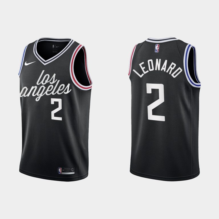 Men Los Angeles Clippers #2 Kawhi Leonard 2022-23 City Edition Black Jersey