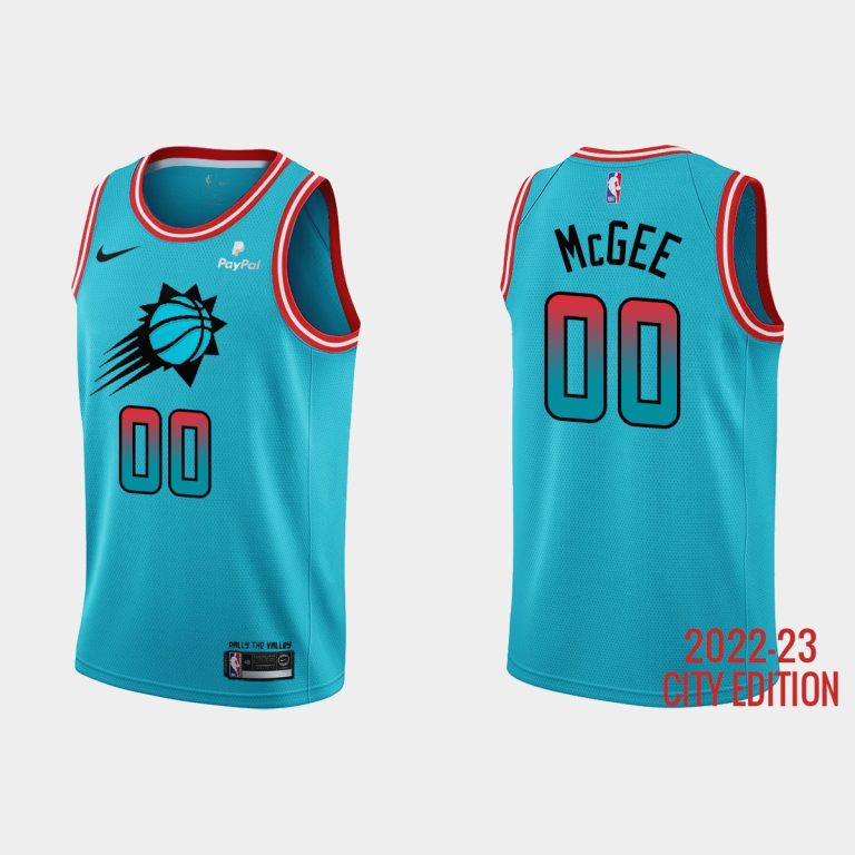 Men Phoenix Suns #00 JaVale McGee 2022-23 City Edition Blue Jersey