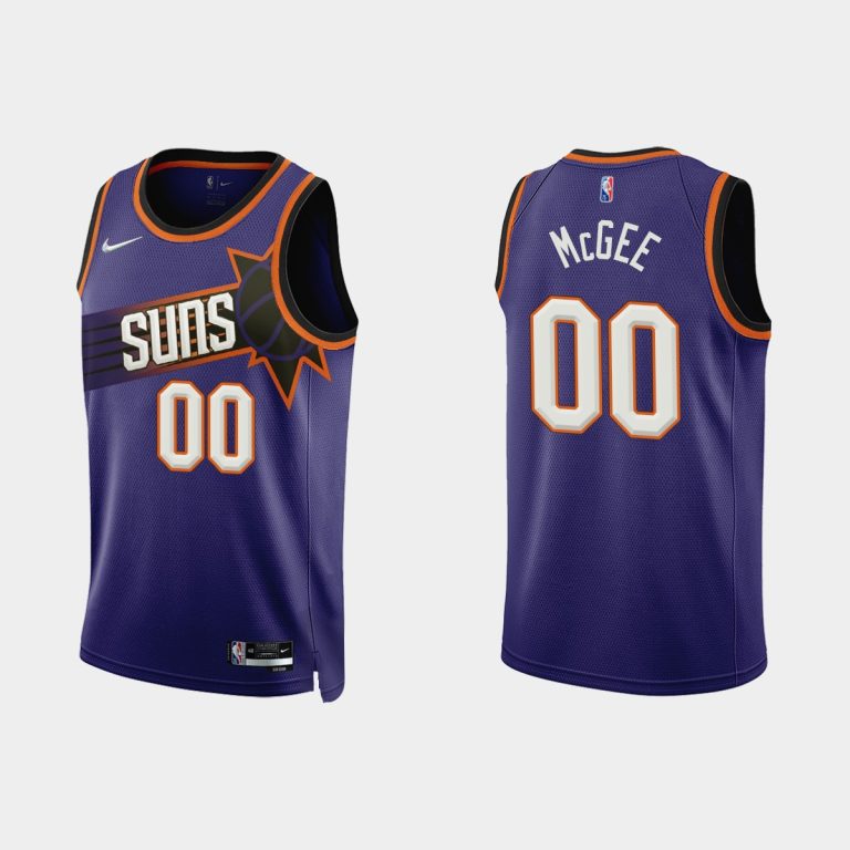 Men Phoenix Suns #00 JaVale McGee 2022-23 Icon Edition Purple Jersey