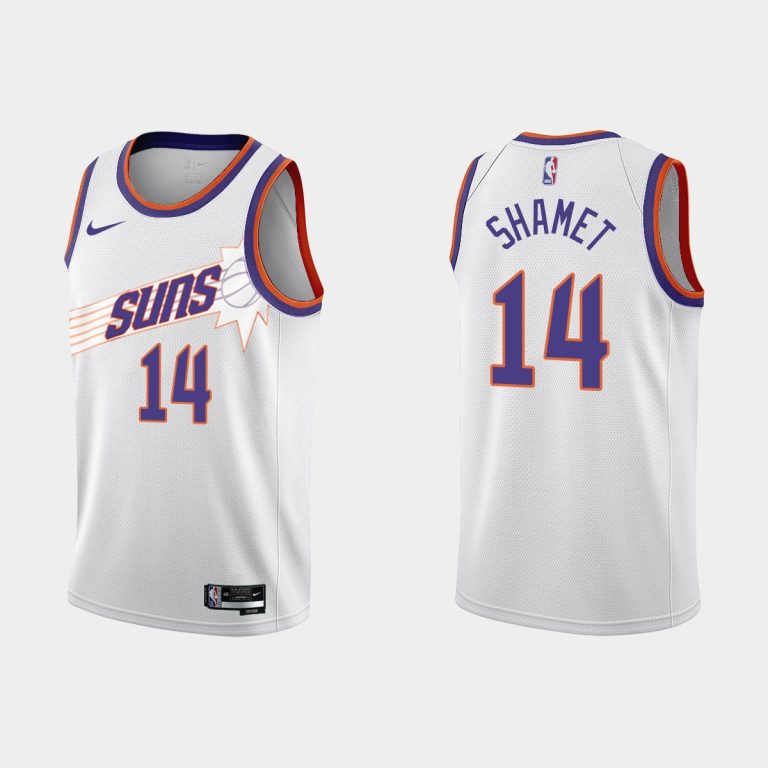 Men Phoenix Suns #14 Landry Shamet 2022-23 City Edition White Jersey