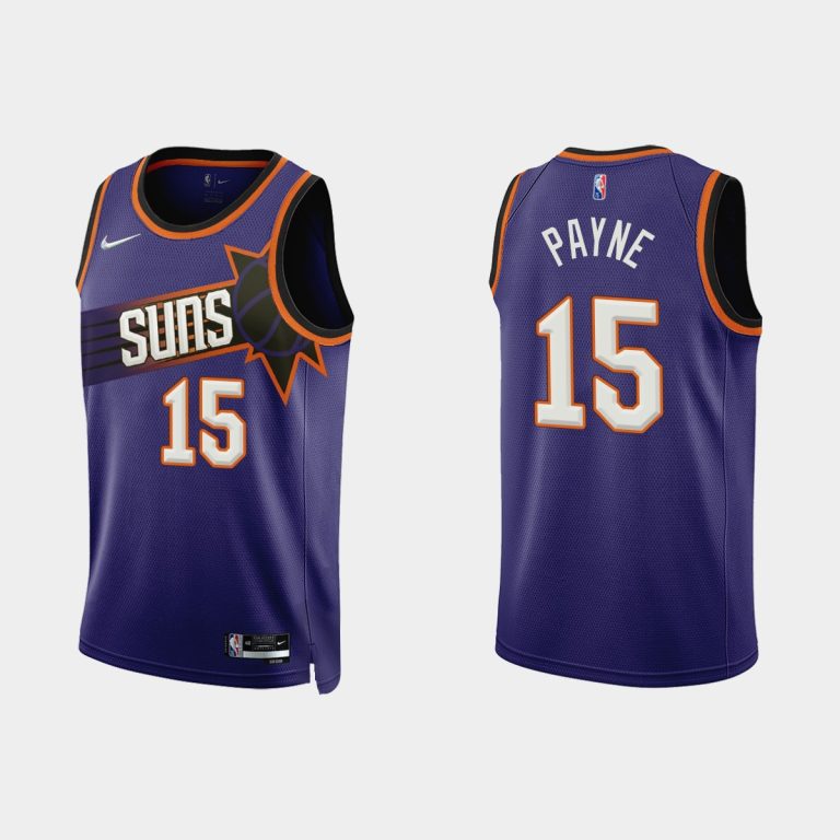 Men Phoenix Suns #15 Cameron Payne 2022-23 Icon Edition Purple Jersey