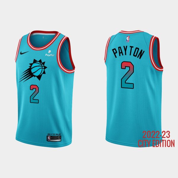 Men Phoenix Suns #2 Elfrid Payton 2022-23 City Edition Blue Jersey