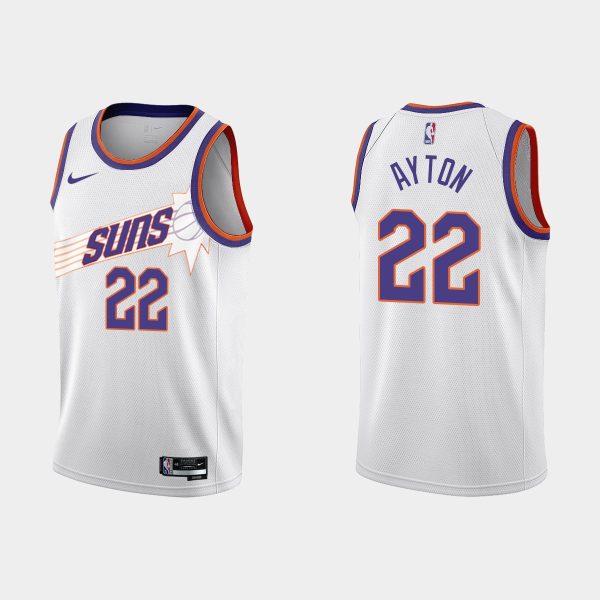 Men Phoenix Suns #22 Deandre Ayton 2022-23 City Edition White Jersey