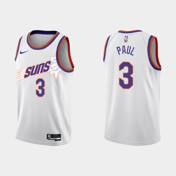 Men Phoenix Suns #3 Chris Paul 2022-23 City Edition White Jersey