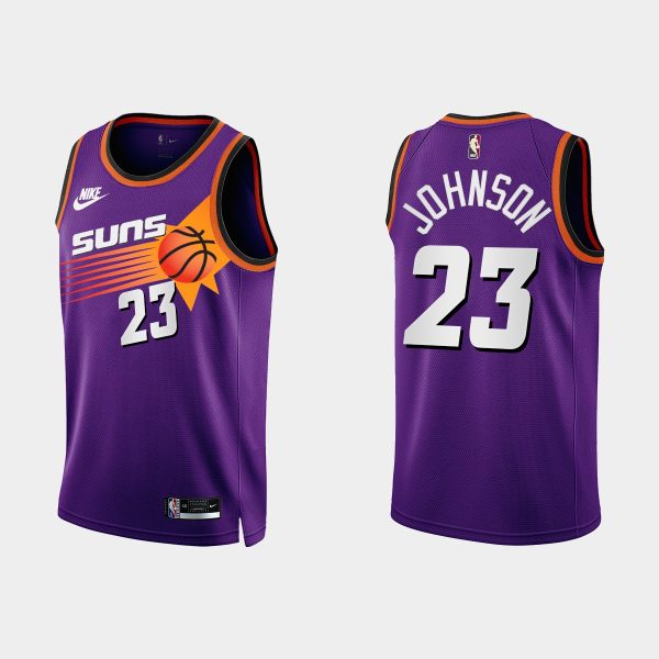 Men Phoenix Suns Cameron Johnson #23 2022-23 Classic Edition Purple Jersey