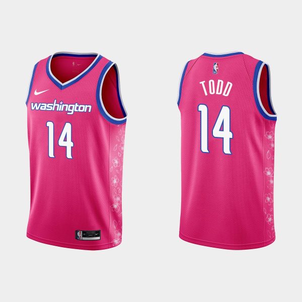 Men Washington Wizards #14 Isaiah Todd 2022-23 Cherry Blossom City Pink Jersey