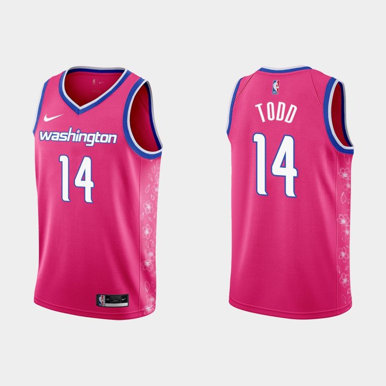 Men Washington Wizards #14 Isaiah Todd 2022-23 Cherry Blossom City Pink Jersey