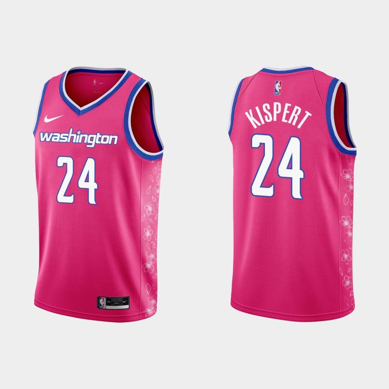 Men Washington Wizards #24 Corey Kispert 2022-23 Cherry Blossom City Pink Jersey
