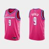 Men Washington Wizards #9 Deni Avdija 2022-23 Cherry Blossom City Pink Jersey