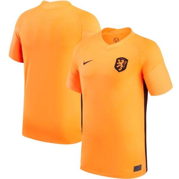 Netherlands Women National Team Youth 2022/23 Home Replica Blank Jersey - Orange