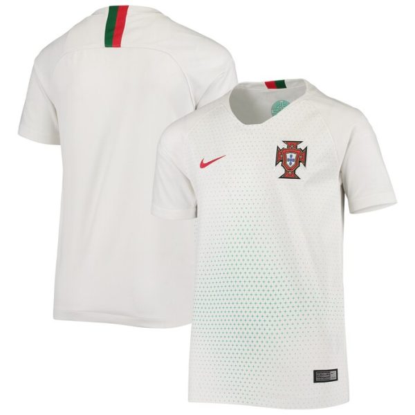 Portugal National Team Youth Replica Away Jersey - White/Red
