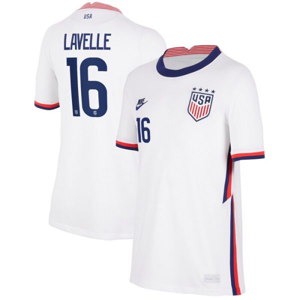 Rose Lavelle USWNT Youth 2020 Home Stadium Breathe Replica Jersey - White