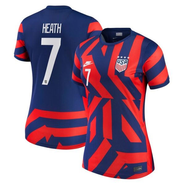 Tobin Heath Team USA 2021/22 Away Vapor Match Jersey - Blue