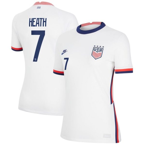 Tobin Heath Team USA Women 2020 Home Stadium Breathe Replica Jersey - White