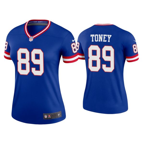 Kadarius Toney New York Giants Royal Classic Legend Women Jersey