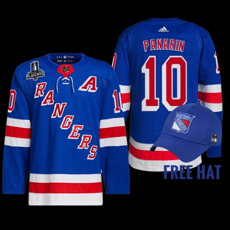 Men 2022 Metropolitan Division Champions New York Rangers Artemi Panarin Jersey Royal #10 Uniform