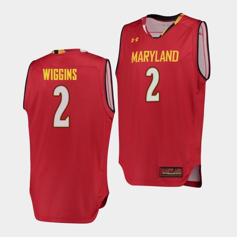 Men Aaron Wiggins Maryland Terrapins #2 Red Replica Performance Jersey