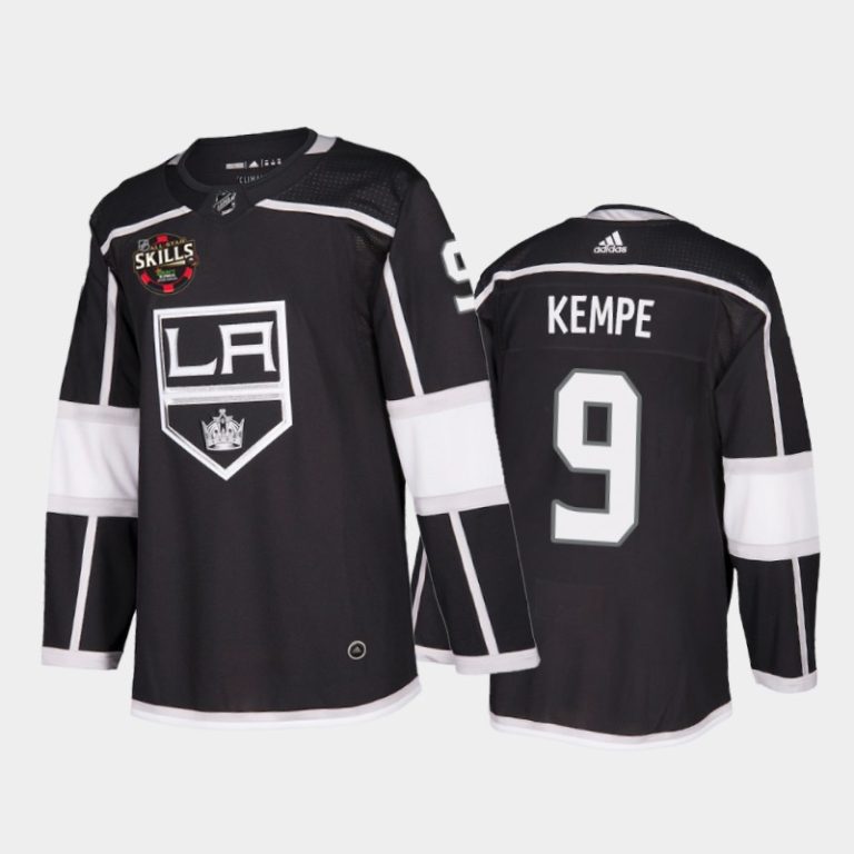 Men Adrian Kempe #9 Los Angeles Kings 2022 NHL All-Star Skills Black Patch Jersey