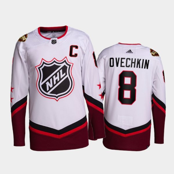 Men Alex Ovechkin Washington Capitals 2022 NHL All-Star Jersey White #8 Primegreen Uniform
