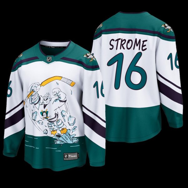 Men Anaheim Ducks #16 Ryan Strome White Special Edition Reverse Retro Jersey