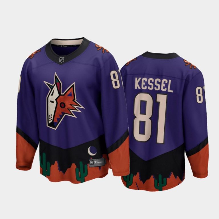 Men Arizona Coyotes Phil Kessel #81 Reverse Retro Purple 2020-21 Breakaway Player Jersey