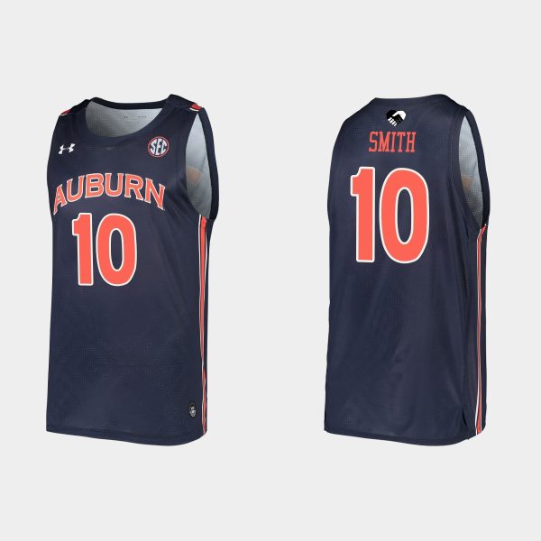 Men Auburn Tigers Jabari Smith #10 Navy Replica College Basketball Jersey