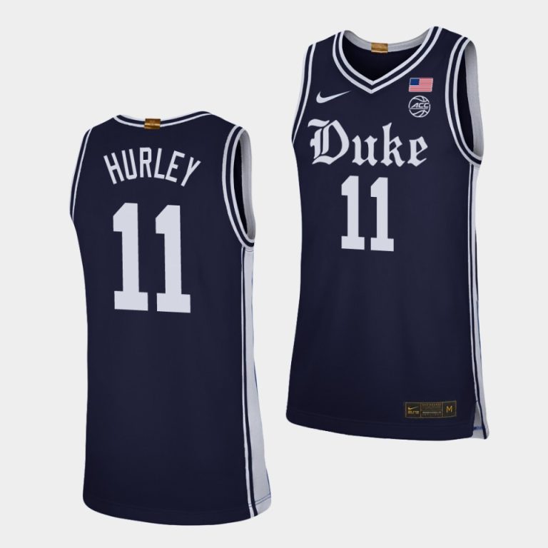 Men Bobby Hurley Duke Blue Devils #11 Navy 2019-20 Alternate Brotherhood Jersey