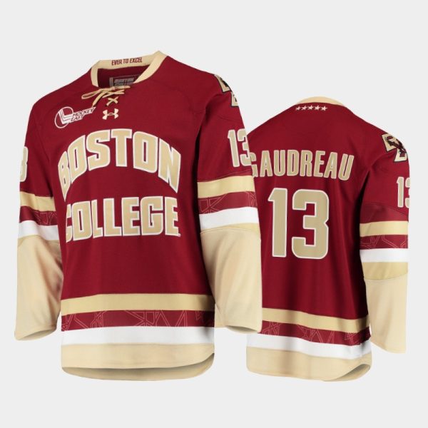 Men Boston College Eagles Johnny Gaudreau #13 College Hockey Maroon Jersey