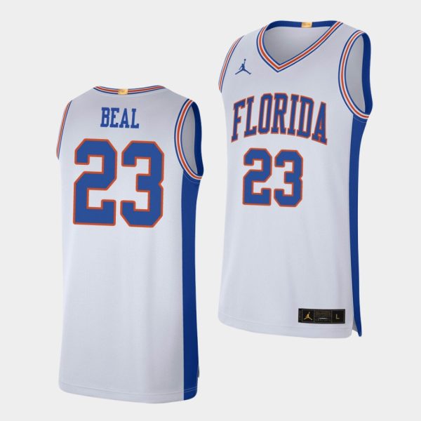 Men Bradley Beal Florida Gators #23 White Retro Limited College Baketball Jersey