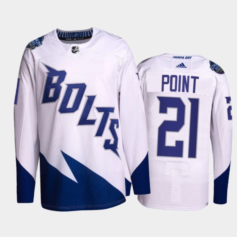 Men Brayden Point Lightning 2022 Stadium Series Jersey #21 Primegreen White Uniform