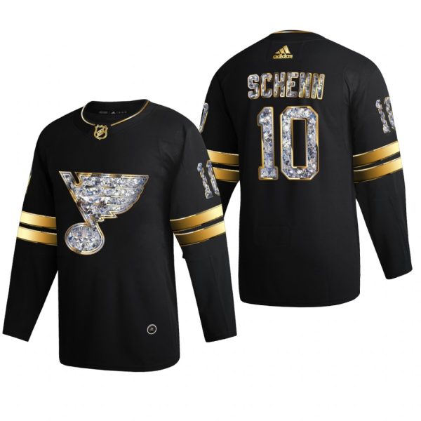 Men Brayden Schenn St. Louis Blues 2022 Stanley Cup Playoffs Black Diamond Edition Jersey